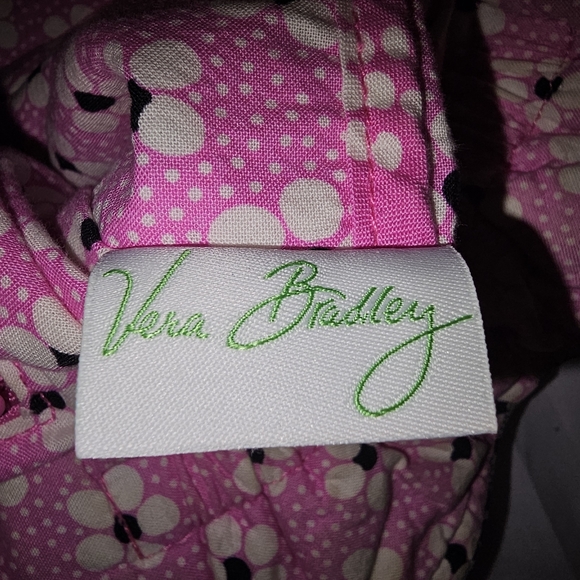 Vera Bradley Priscilla Pink Purse Shoulder Tote Bag Handbag Floral Pics Of Flaw - Picture 2 of 16